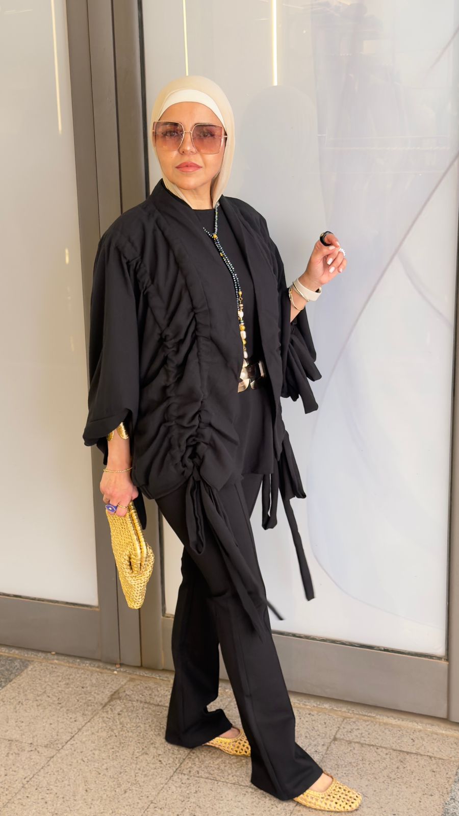 The Linen aurora kimono