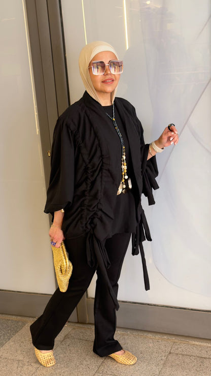 The Linen aurora kimono