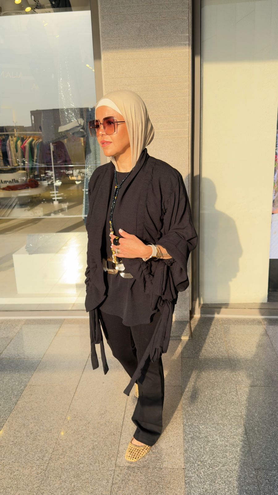 The Linen aurora kimono