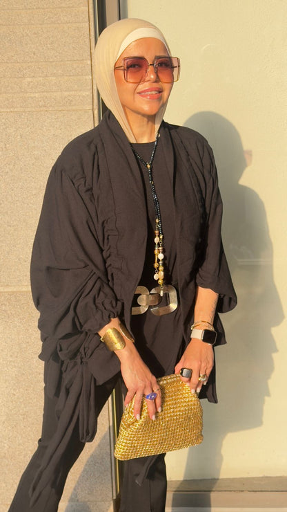 The Linen aurora kimono