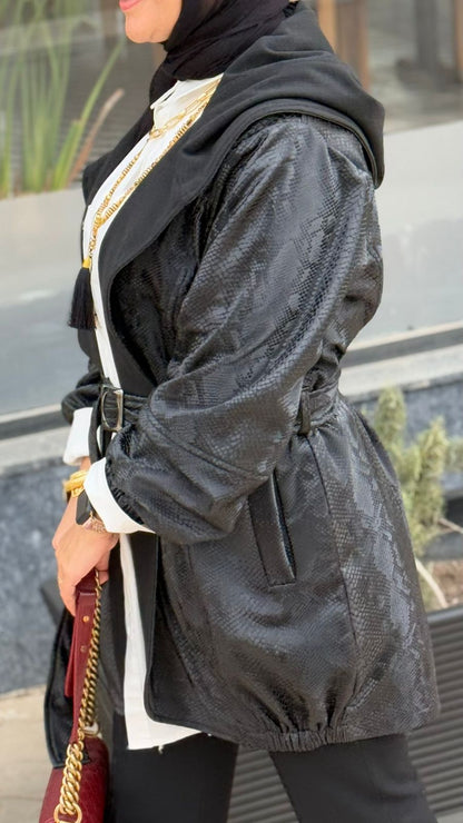 Snake leather jacket