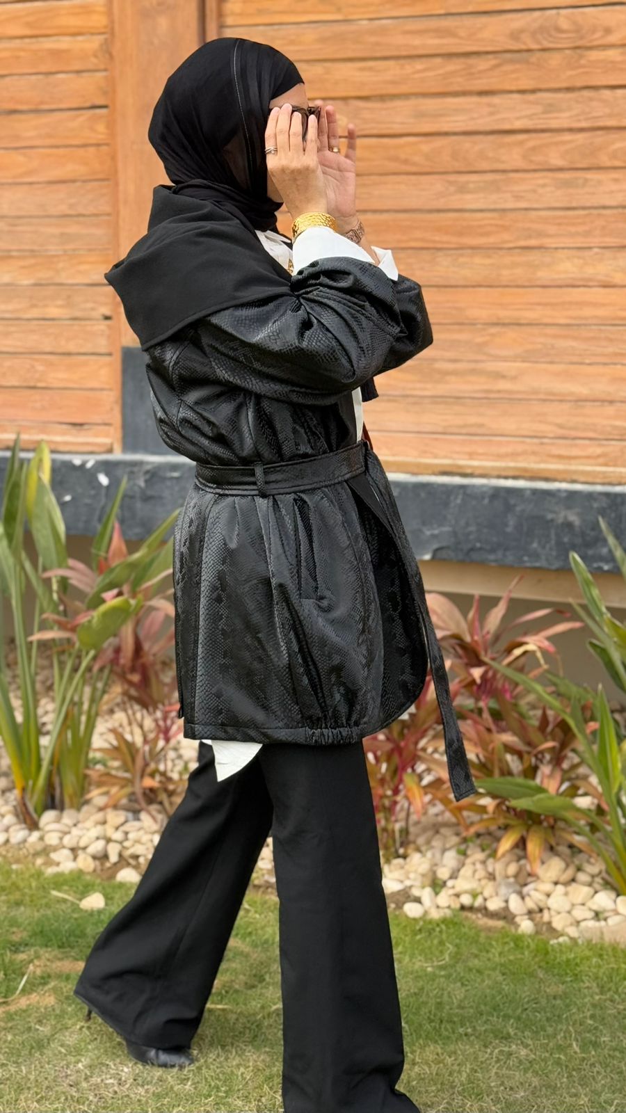 Snake leather jacket