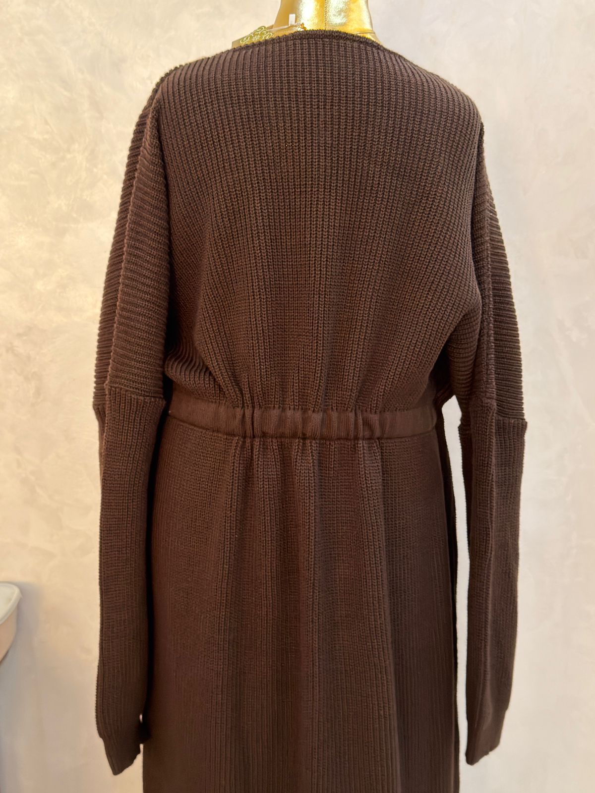 Belted Long Trico Cardigan