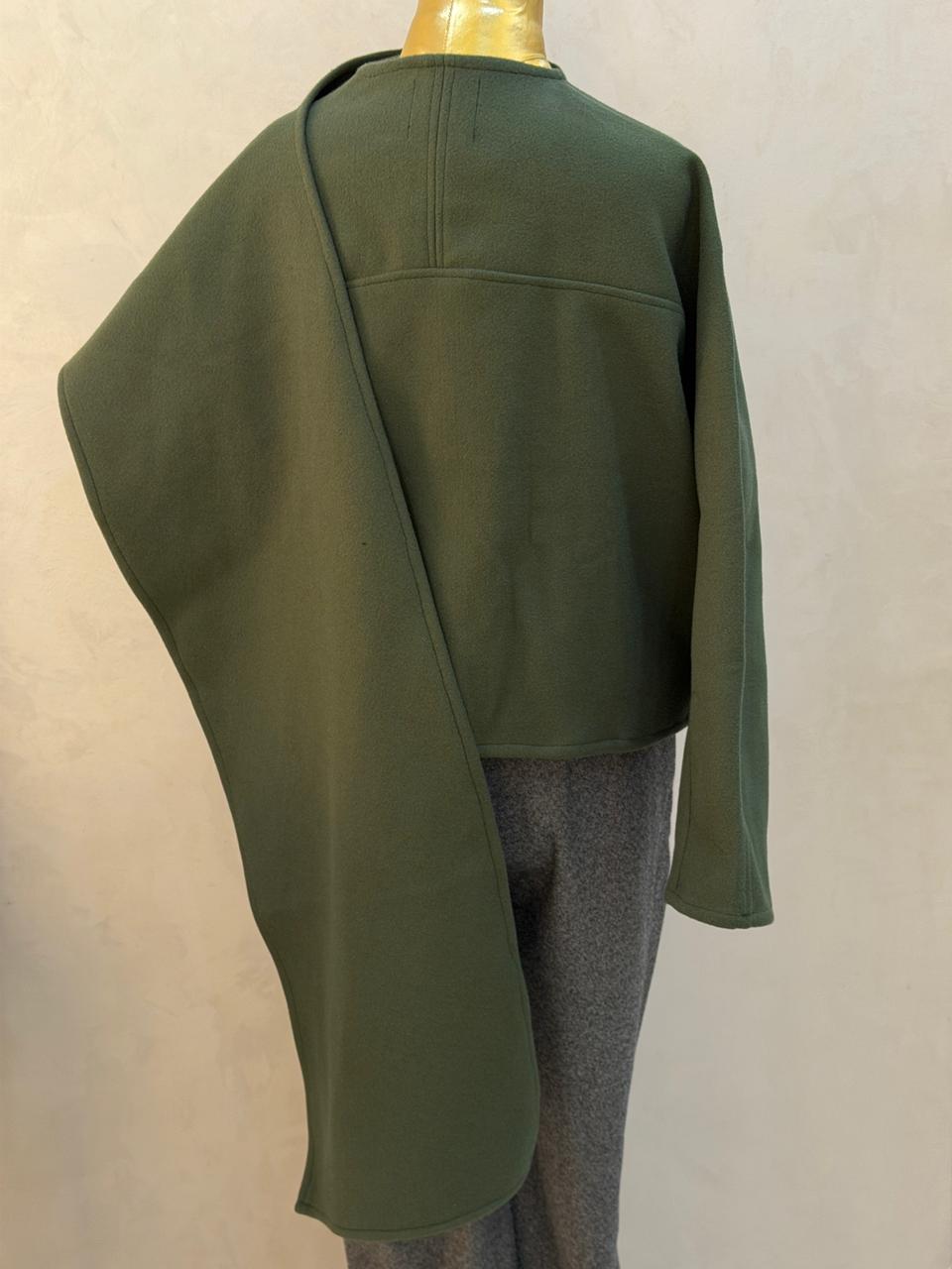 Wool Short Poncho
