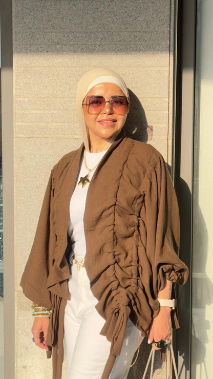 The Linen aurora kimono
