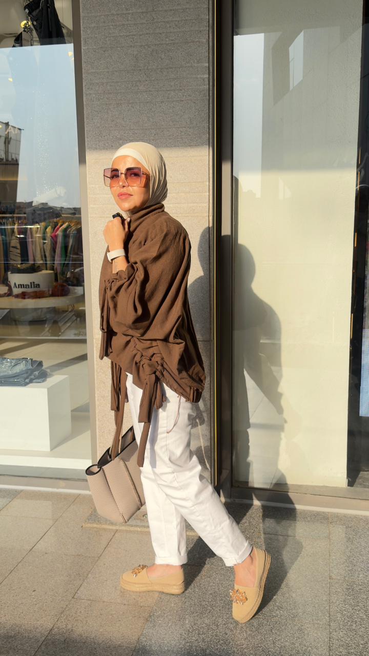 The Linen aurora kimono