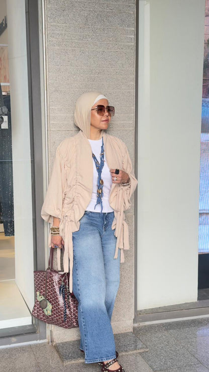 The Linen aurora kimono