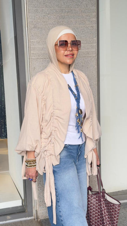 The Linen aurora kimono