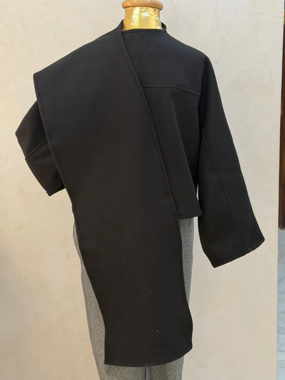 Wool Short Poncho