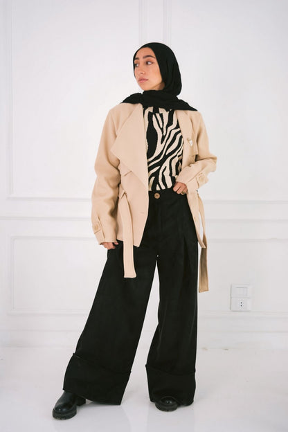 Gogh short jacket in Beige