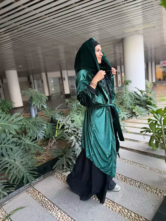 Green emerald sequin