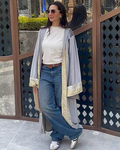 Moroccan kaftan in silver