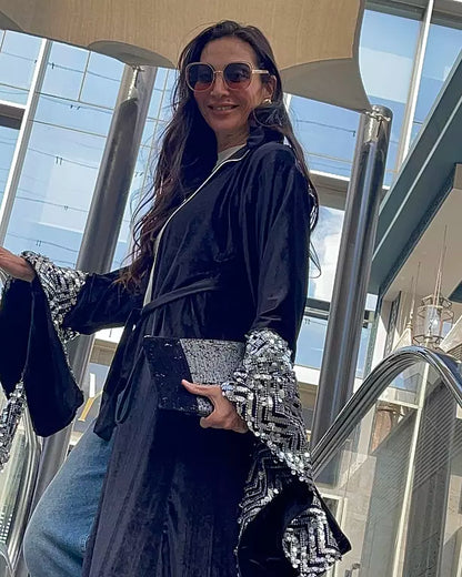 waves of light in silver