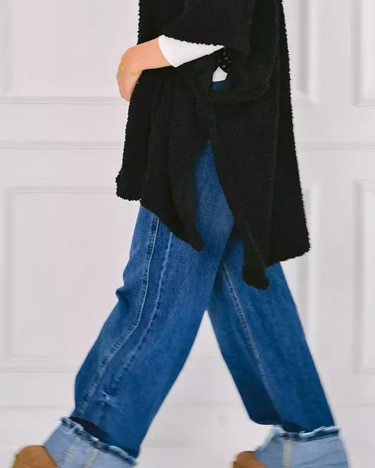 upside down denim pants