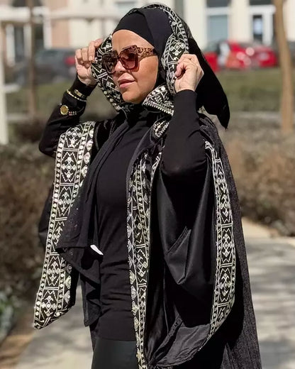 Morocon kaftan in black