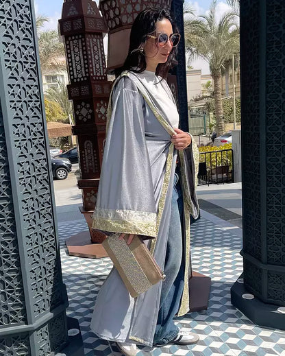 Moroccan kaftan in silver
