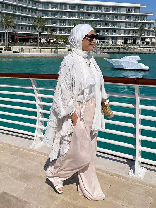 Elma crush pants in beige