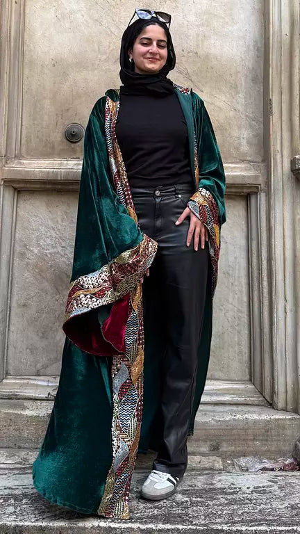 Morocon kaftan in green