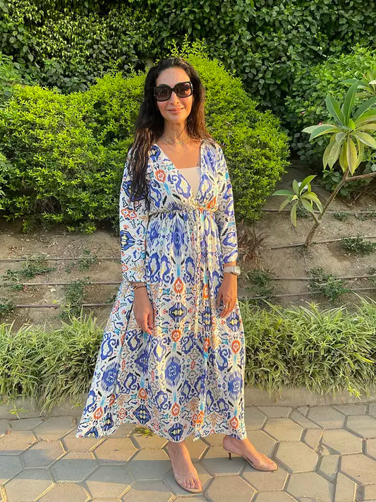 Summer dress in blue