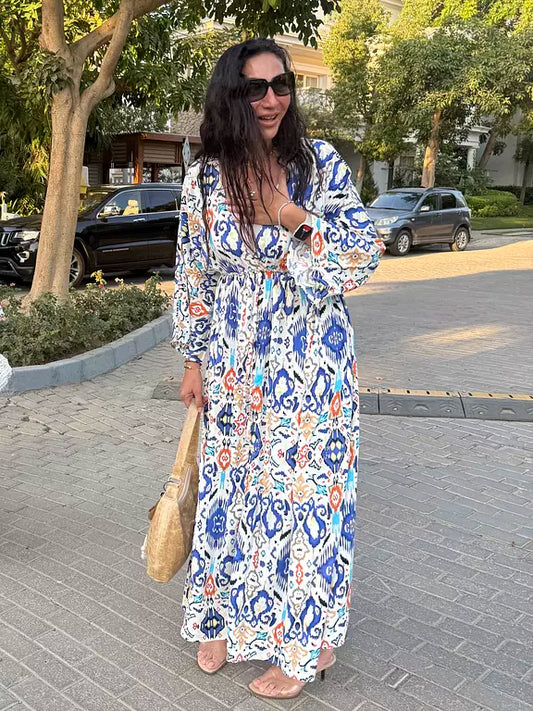 Summer dress in blue