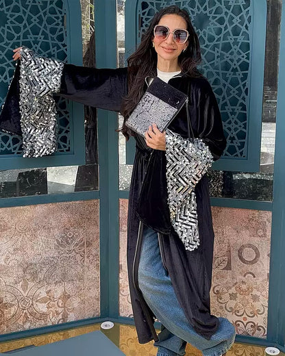 waves of light in silver