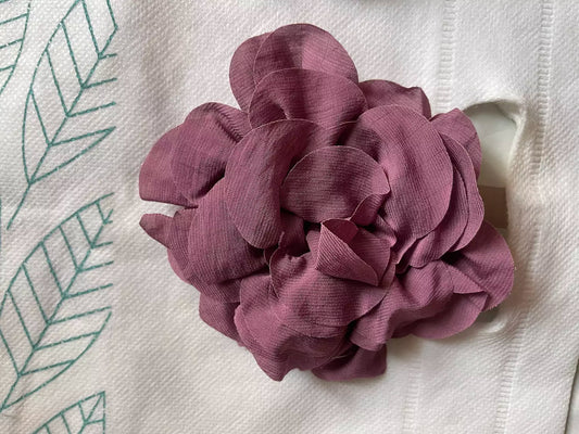 Purple flower pin medium size