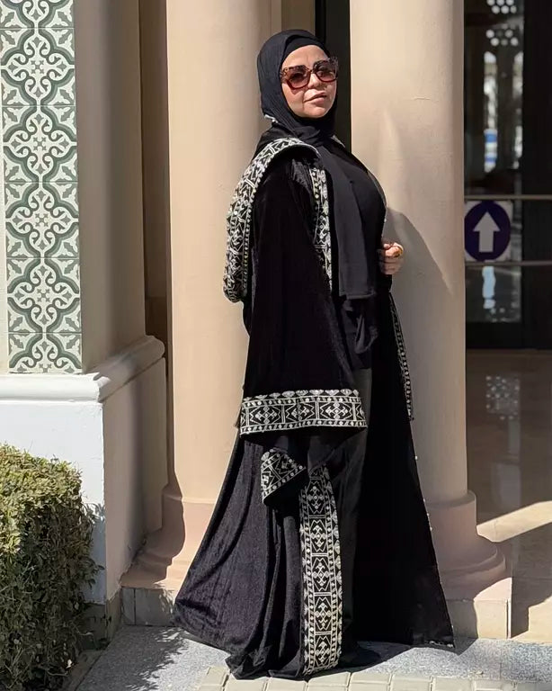 Morocon kaftan in black