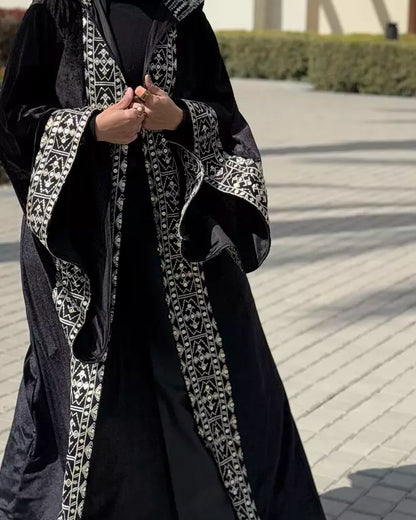 Morocon kaftan in black